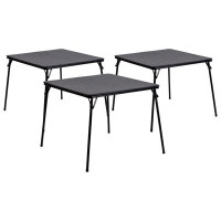 Flash Furniture Foldable Card Table with Vinyl Table Top - Portable Game Table