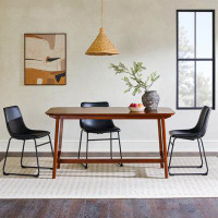 Latitude Run® Mid-Century Modern Dining Table with Trestle Base