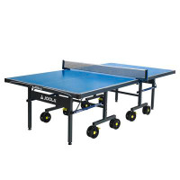 Joola USA Table de tennis de table pliable intérieur / extérieur JOOLA taille réglementaire (6 mm d'épaisseur)