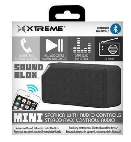 XTREME SOUND BLOX Bluetooth Mini Speaker with Audio Controls - Black in Speakers - Image 2