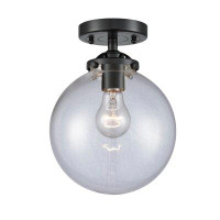 Wrought Studio Ranae 1 - Light 8" Simple Globe Semi Flush Mount