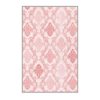 East Urban Home Heaton Handwoven Polyester Area Rug in Pink
