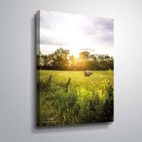Latitude Run® Daybreak In The Country I Gallery Wrapped Floater-Framed Canvas