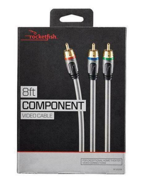 Rocketfish RF-G1208-C 2.4m (8 ft.) Component Cable (Open Box) in Video & TV Accessories