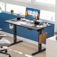 Latitude Run® 40“ 55" 63” Modern Height Adjustable Electric Standing Desk Home Office Table
