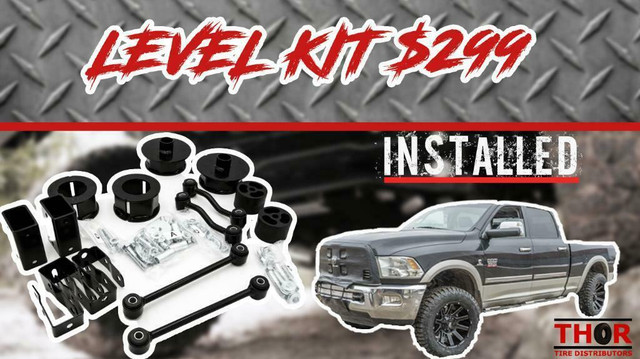 LEVEL LIFT KITS $299 INSTALLED! PAIRED WITH WHEELS OR TIRE PACKAGE!       Thor Tire Distributors in Tires & Rims in Red Deer - Image 4