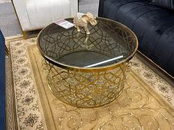 Luxury Look Gold Glass Coffee Table on Discount !! in Coffee Tables in Chatham-Kent - Image 2