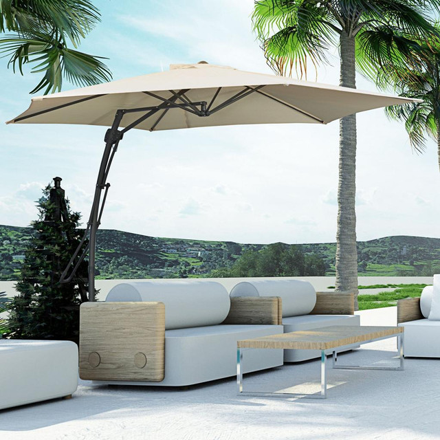 Cantilever Patio Umbrella 115.4" x 95.7"  Cream White in Patio & Garden Furniture