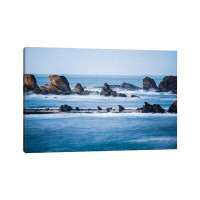 East Urban Home Winter Storm Watching, Shore Acres State Park, Southern Oregon Coast, USA by - Wrapped Canvas Gallery-Wr