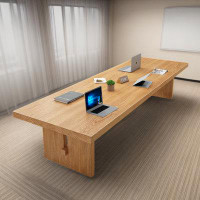 LORENZO Simple pine large board rectangular dining table