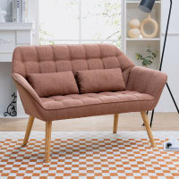 George Oliver width Loveseat sofa - Ergonomic with pillow