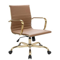 Everly Quinn Solid Back Arm Chair
