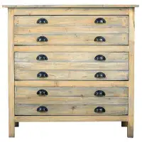 Gracie Oaks Gracie Oaks Cottage Solid Wood 3 Drawer Small 37" Chest | Distressed Driftwood Brown | Fully Assembled