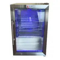 Mont Alpi Mont Alpi 2.7 Cubic Ft Outdoor Rated Glass Door Compact Refrigerator with Thermostat + LED Lighting