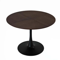 George Oliver Modern Round Dining Table,Four Patchwork Tabletops