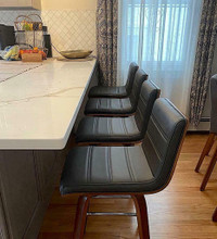 Mid Century Modern Kitchen Counter Barstools MCM Dining Room Chairs
