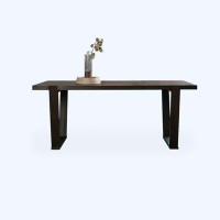 Gracie Oaks Nordic wind large board table home desk American style modern simple luxury wind table