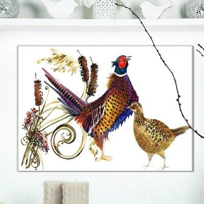 East Urban Home 'Pheasant Bird Illustration' Painting in Painting & Paint Supplies