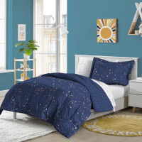 Dream Factory  Zodiac Twin Bed in a Bag Midnight Blue