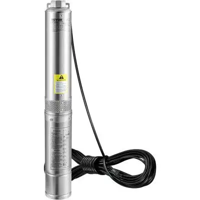 1HP Deep Well Submersible Pump:Are you worried about the water supply for your family or farmland? W...