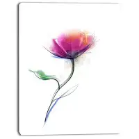 Design Art 'Vector Watercolor Floral Design' Painting Print on Wrapped Canvas