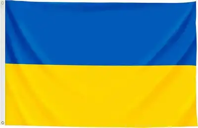 New 3X5 foot UKRAINE FLAGS -- Show your support for Freedom! -- Yes, these are very popular right now!