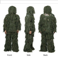 NEW TACTICAL 3D CAMOUFLAGE GHILLIE SUIT HUNTING PAINTBALL GS004