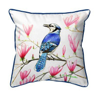East Urban Home Blue Jay Pillows Indoor/Outdoor Pillow