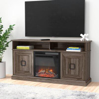Zipcode Design™ Fanelli TV Stand for TVs up to 65" with Electric Fireplace Included