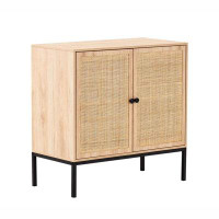 Bay Isle Home™ Console Table With Rattan Doors