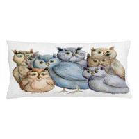East Urban Home Owl Indoor/Outdoor Lumbar Pillow Cover