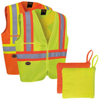 Packable Zip Safety Vest - BUY 50+ ONLY $6.99 EACH!
