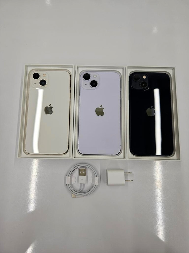 iPhone 14 128GB, 256GB, 512GB CANADIAN MODELS NEW CONDITION WITH ACCESSORIES 1 Year WARRANTY INCLUDED in Cell Phones in Nova Scotia