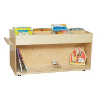 Wood Designs 8 Compartment Shelving Unit with Casters