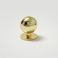 Forge Hardware Studio Chandler Small Round Ball Cabinet Knob in Polished Brass