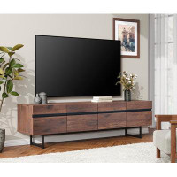 17 Stories Mid Century TV Stand With Metal Frame For Up To 75 In Tvs