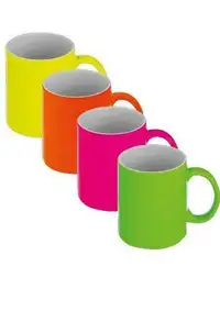 Sublimation Fluorescent mugs cups, 11oz mugs, Matte Finishing