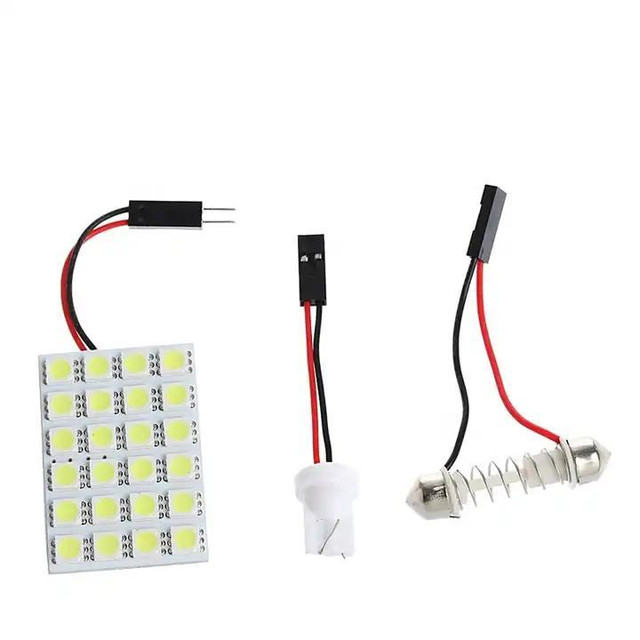 Car Domelight 5050 12/24/36LED white color T10&Freestone adaptor in Other Parts & Accessories