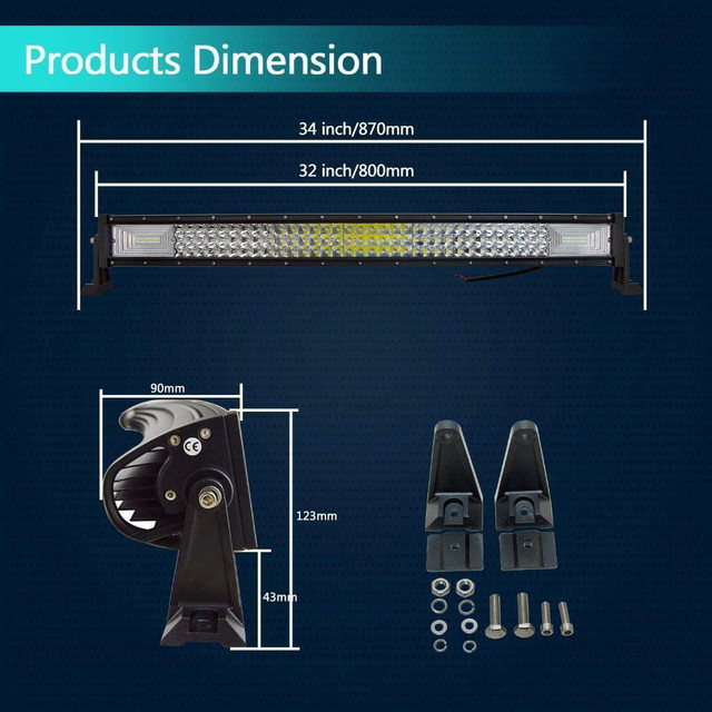NEW 8D TRIPLE ROW LED LIGHT BARS 7/ 16 / 22 / 32 / 42 /50 in Other Business & Industrial in Manitoba - Image 4