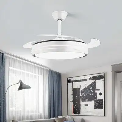 This is a 47-inch modern ceiling fan light with 4 ABS blades. With a built-in mute motor it lets you...
