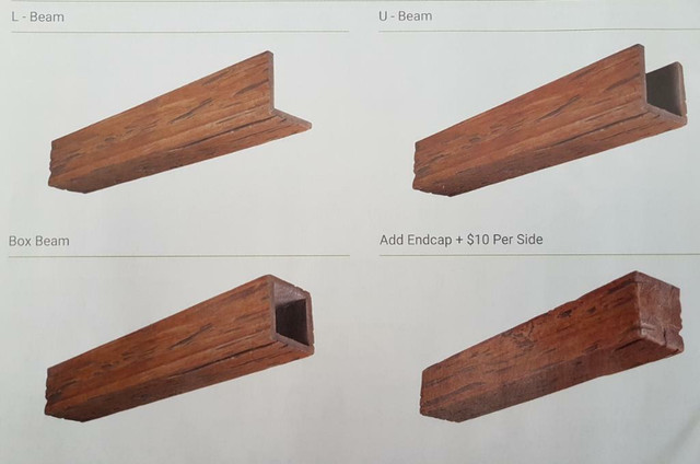 Faux Exposed Beams - 6 Textures - 45+ Finishes, Easy to Install    ( Price Examples are in the Ad ) in Floors & Walls - Image 2
