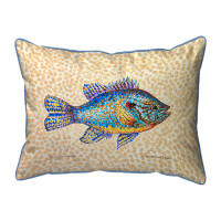 Highland Dunes Pumpkinseed Fish Indoor/Outdoor Pillow