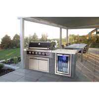 Mont Alpi Mont Alpi Artwood Series 6-Burner Stainless Steel Outdoor Kitchen Island + Refrigerator