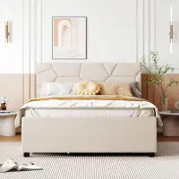 Brayden Studio Full Size Upholstered Platform Bed