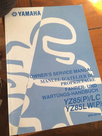 Yamaha YZ85(P)/LC YZ85LW Owners Service Manual