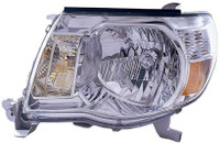 Head Lamp Driver Side Toyota Tacoma 2005-2011 Without Sport Pkg Capa , To2502157C