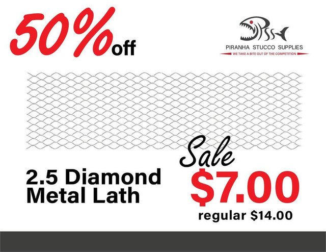 50% OFF Diamond Metal Lath in Painting & Paint Supplies in Edmonton Area