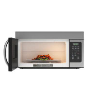 KoolMore 1.6 Cu. Ft. Over The Range Microwave Oven With Oven Lamp And 300CFM Recirculation Vent Hood Function, Auto Cook
