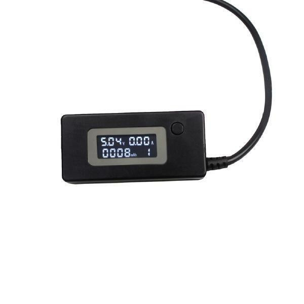 KCX Digital USB and MicroUSB LCD Mini Current and Voltage Detector Tester - USB - Black in General Electronics in Greater Montréal - Image 2
