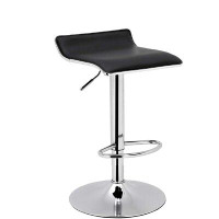 Orren Ellis Bar Stool With Pu Leather Seat Upholstered And Metal Frame, Footrest And 360 Degrees Swivel, Set Of 2 - Blac